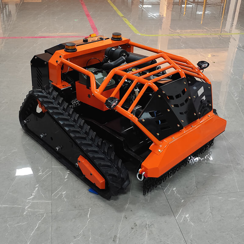 Radio-controlled flail mower